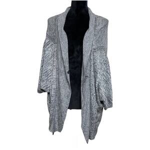LULULEMON ATHLETICA Heathered Gray Breeze Easy Wrap Cardigan